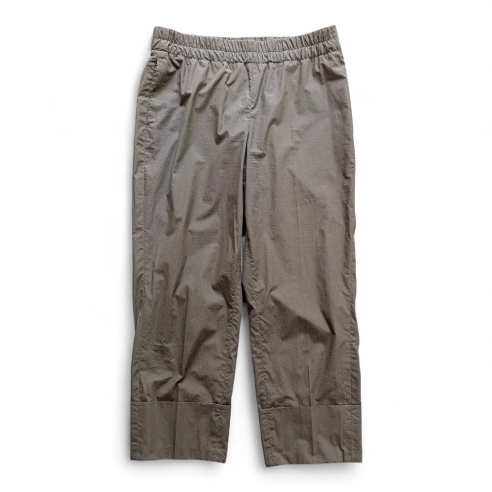 Akris Punto Olive Pull-On Crop Pants Size 8 - Picture 3 of 14